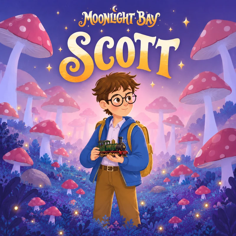 Illustration of Scott, a boy with glasses